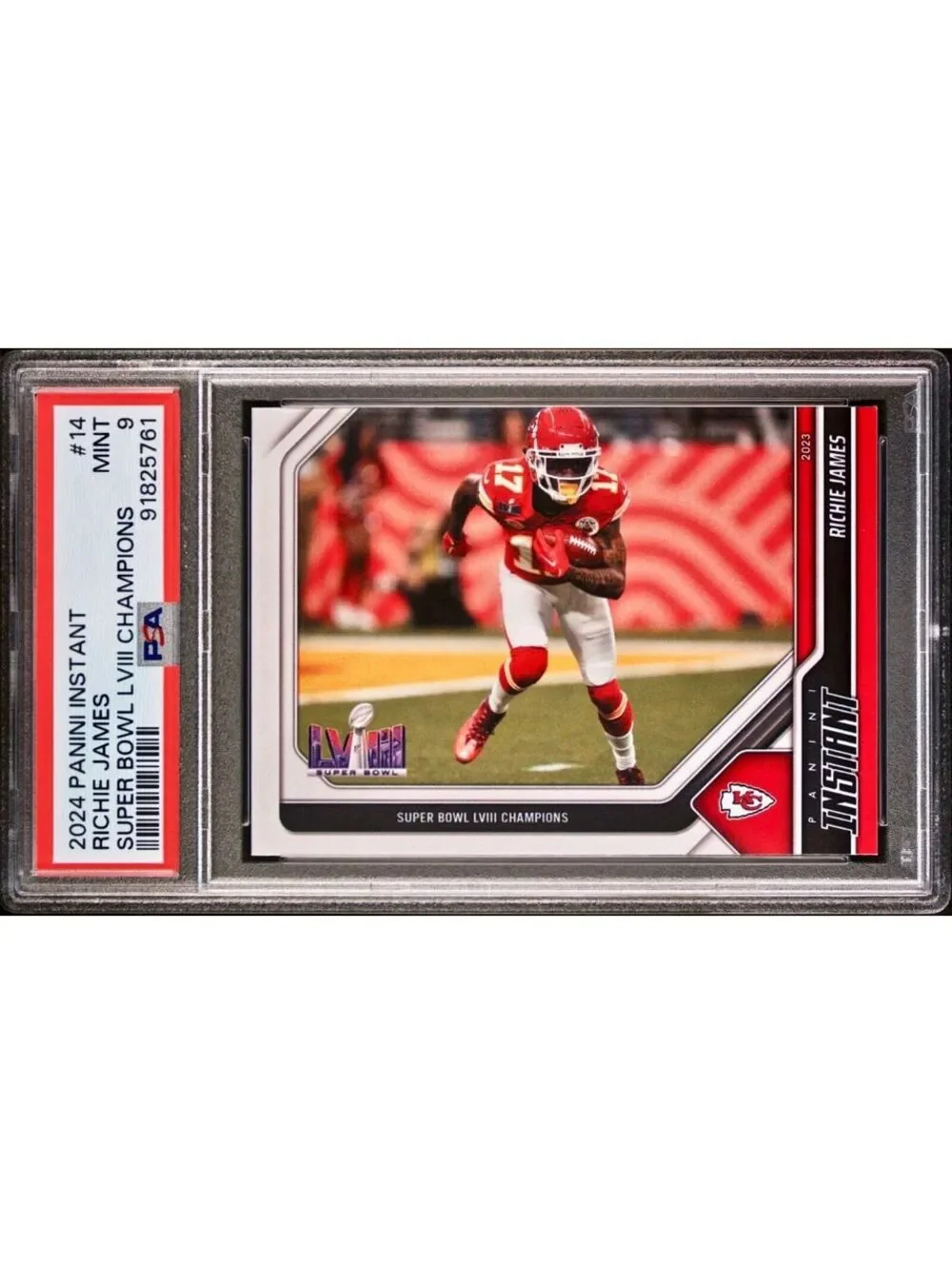 Richie James 2023 Panini NFL Superbowl Champions #14 Card PSA 9 Mint